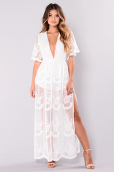 Boho Lace Maxi Dress | Dress In Beauty